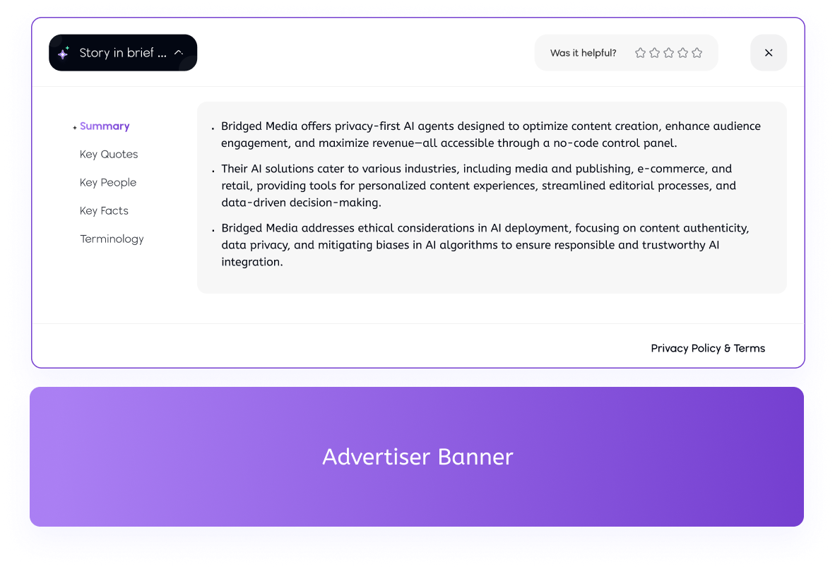 Advertiser Ad-On Engine